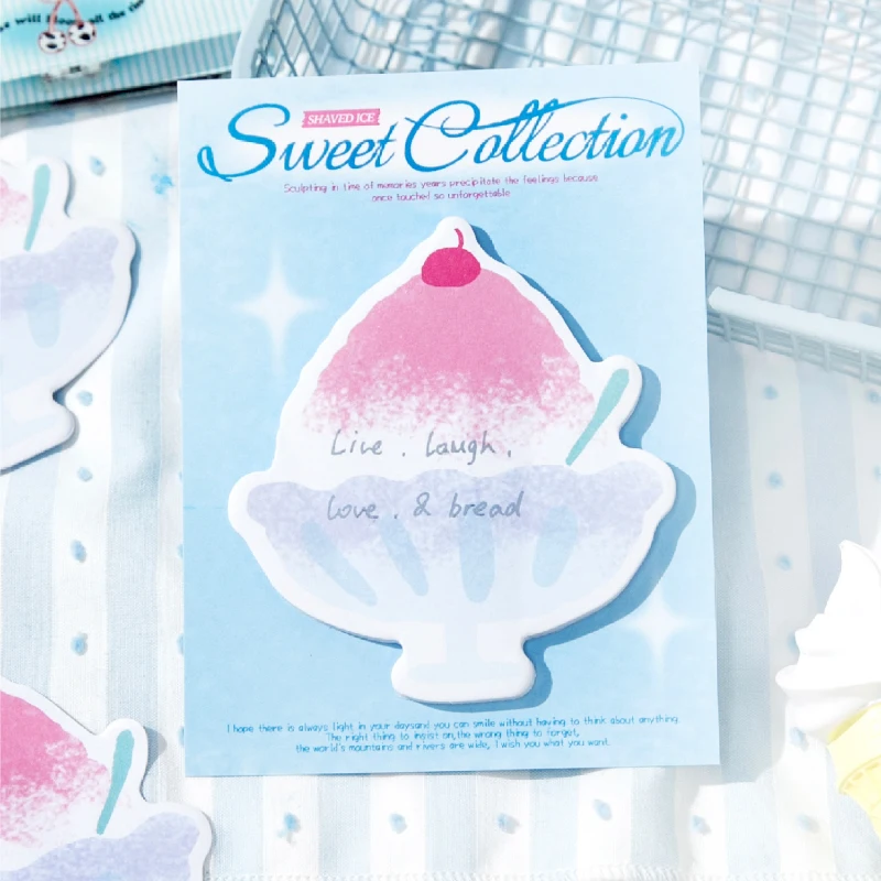 30pages Cartoon Cute Sweet Dessert Memo Notes Ins Style Sticky Notes Paper Message Memorization N Times Post Memo Pad