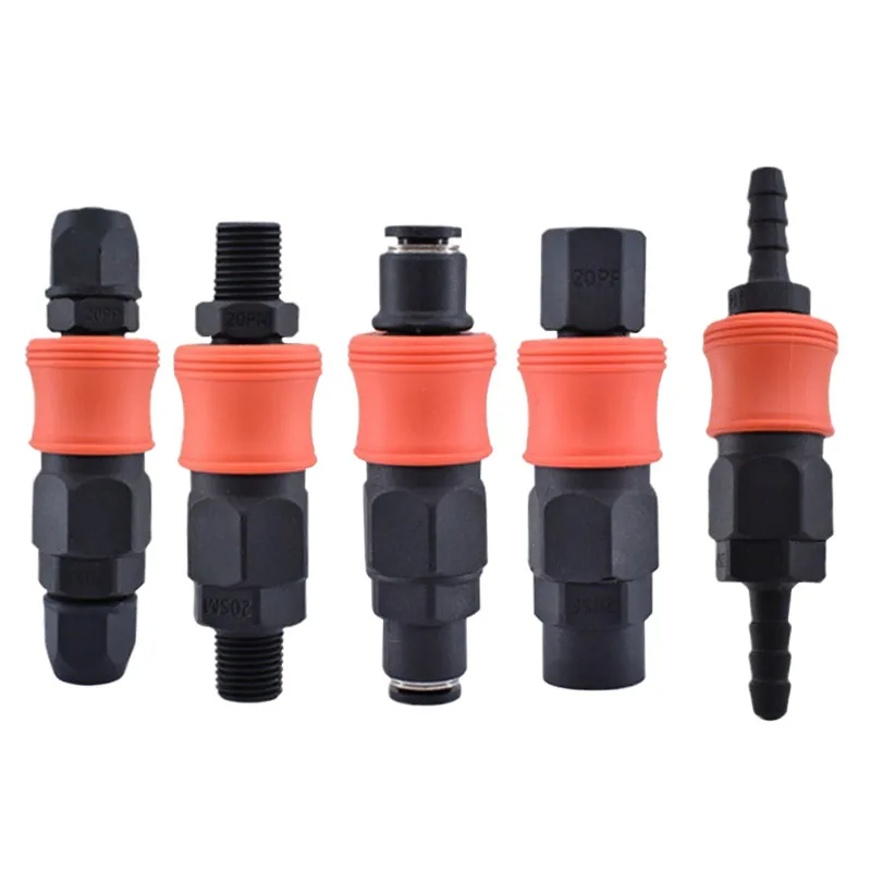 Conector rápido tipo C, acoplamiento de alta presión neumático de acero plástico SP PP SF SH PH 20 30 40 PU, tubo de aire, compresor de bomba