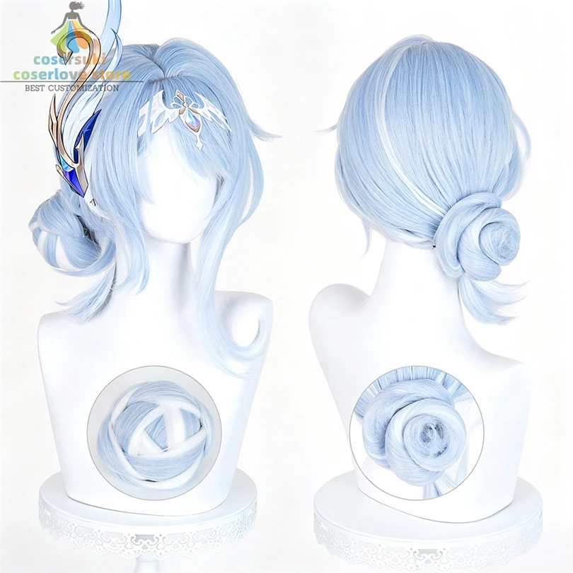 Genshin Impact Odette Spessiva Cosplay Wig Halloween Headpiece Convention Event Headwear