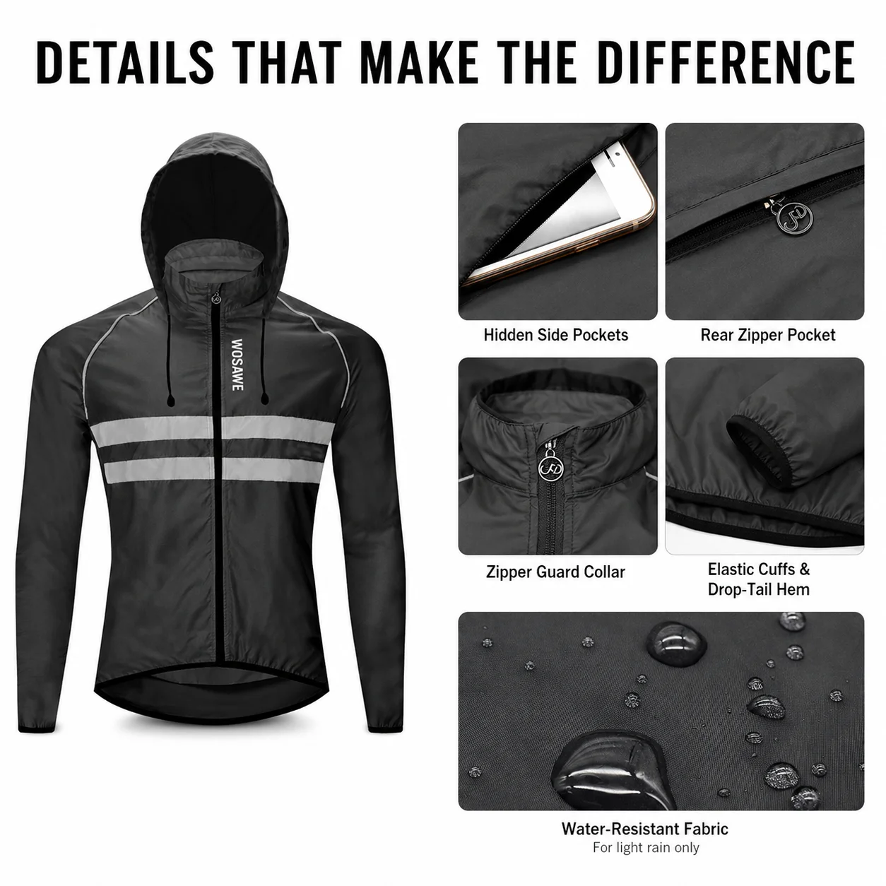 Men's Reflective Cycling Windb - đánh giá và giá Cycling Commute Jacket