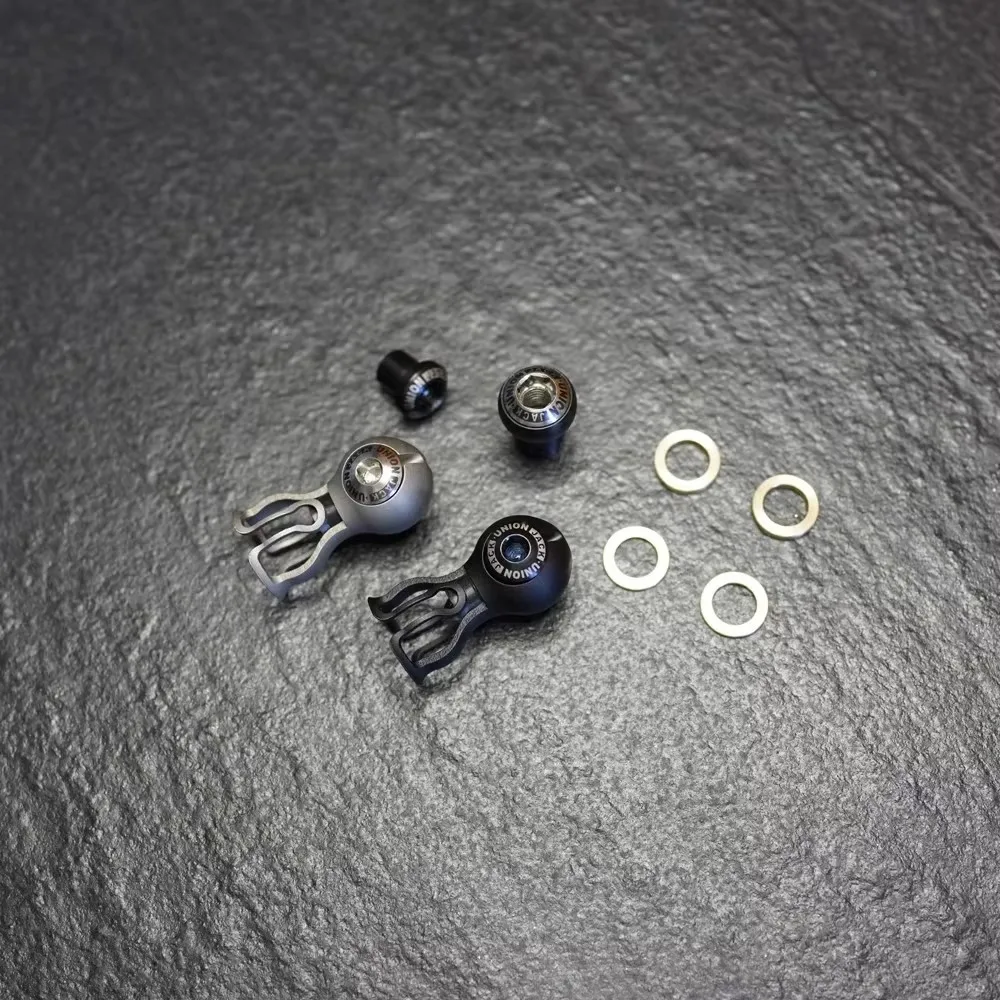 

Комплект титановых болтов UnionJack Octopus (19 г) для складного велосипеда Brompton, легкий зажим-краб и улучшенные детали для крепления вилки