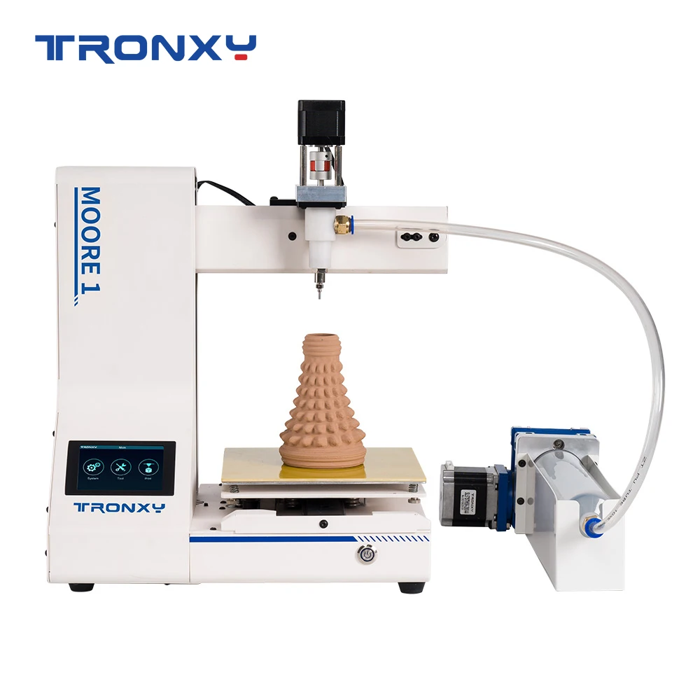 Tronxy Moore 1 Stampante 3D Estrusione Deposizione Liquida Modellazione Argilla Stampa 3D Ceramica Ceramica Con Argilla Fango Materia