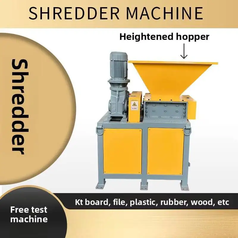 

New Shredder Large Small Plastic Rubber Wood Scrap Metal KT Board Document Shredding Crusher