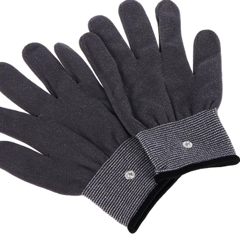 

1 пара электродных массажных перчаток, электродные перчатки для машины Tens, проводящие перчатки, терапевтический массаж рук, электротерапевтическая проволока