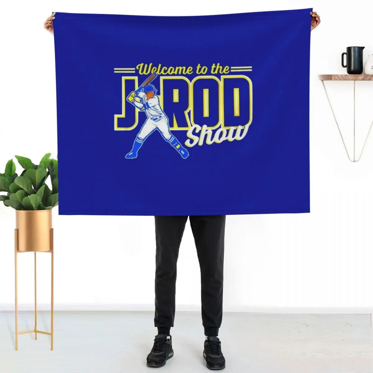 

Julio Rodriguez Throw Blanket Shaggy Furry Soft Blanket for Bedroom Living Room