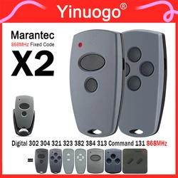 Hand Transmitter MARANTEC Garage Remote Control 868MHz 100% Clone Marantec Digital 302 304 382 384 313 321 312 868 Gate Opener