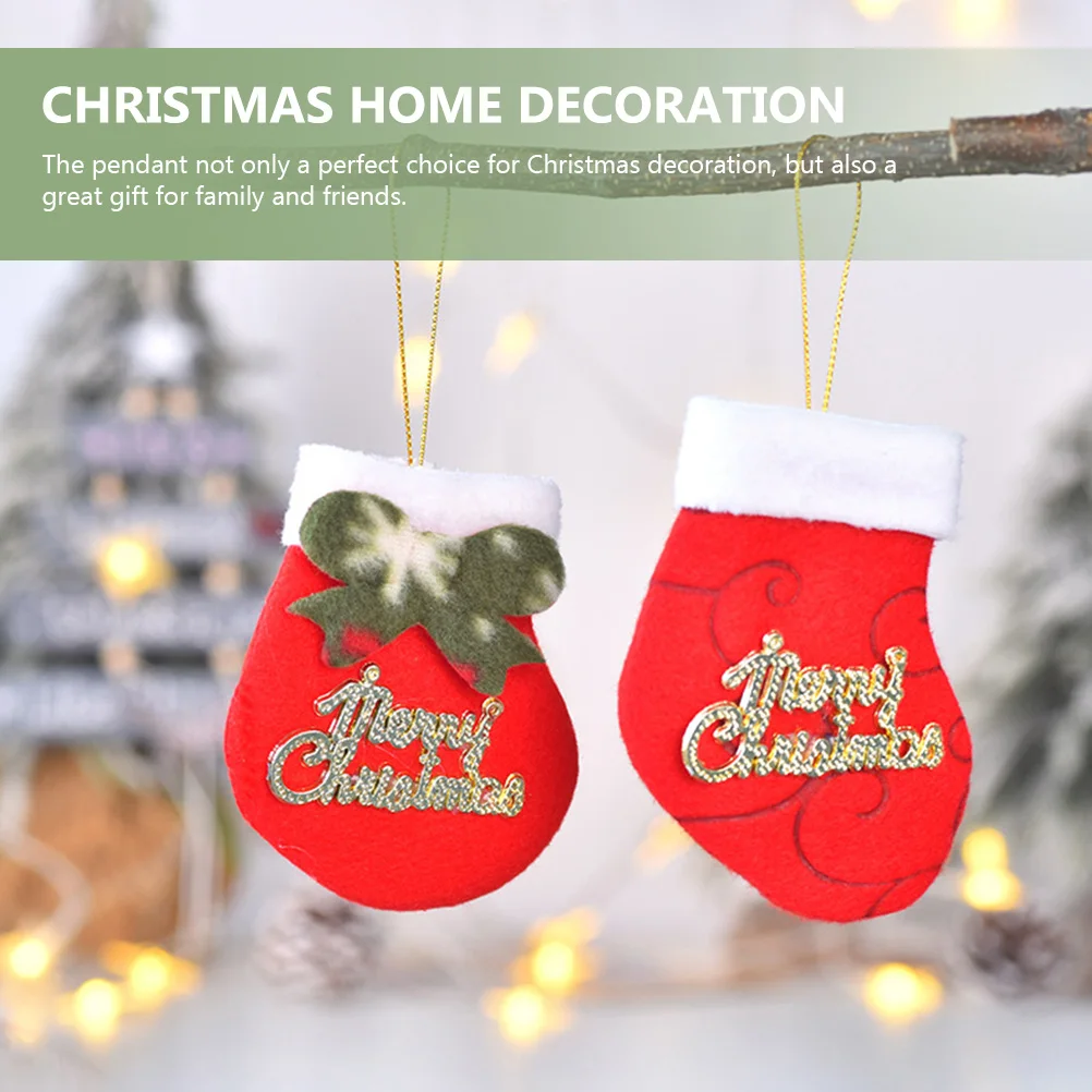 

16Pcs Xmas Sock Pendant Decorative Christmas Sock Hanging Decor Festival DIY Pendant Safe Home Decoration