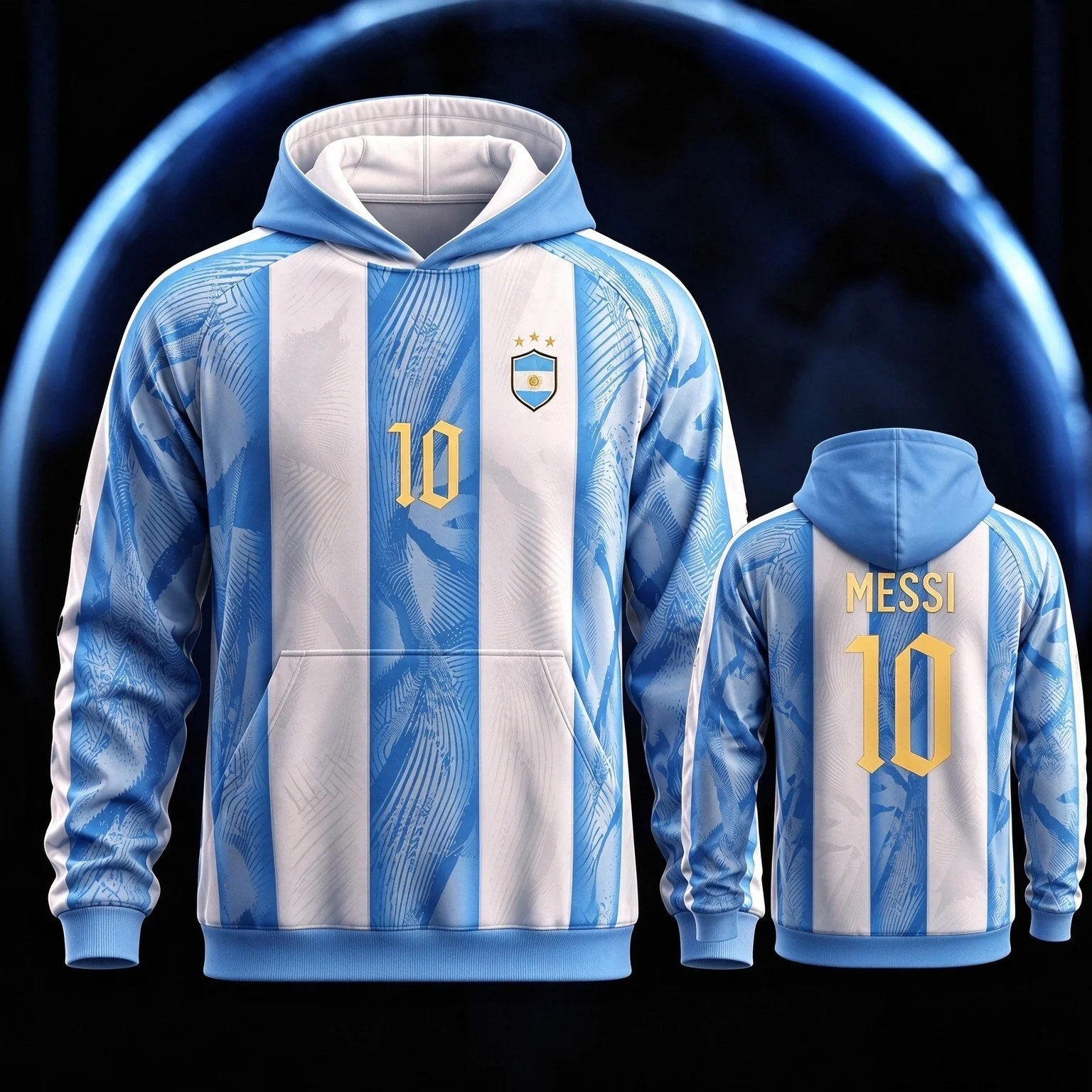 Lionel Messi #10 Argentina Football Legend Tribute Hoodie Men Women 2026 Long Sleeve Pullover Y2K Casual Street Fashion Clothing