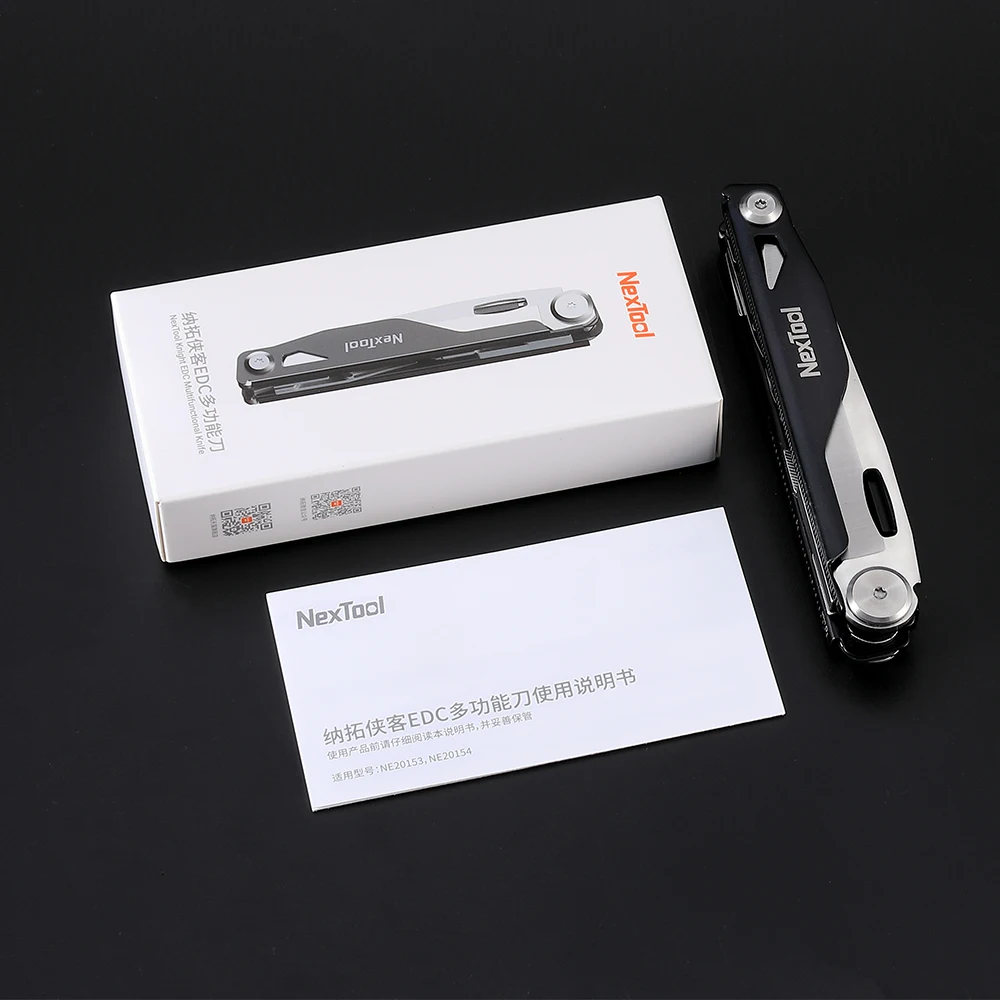 Xiaomi NexTool-cuchillo de bolsillo plegable 12 en 1, herramientas EDC con cerraduras de seguridad, Kit de supervivencia, tijeras de pescado,