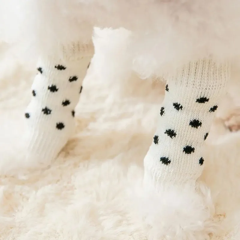 4Pcs Pet Anti-dirty Socks Leggings Knee Dog Booties Socks Cat Leg Sock Winter Warm Leg Protector Dogs Cat Puppy Socks Cover