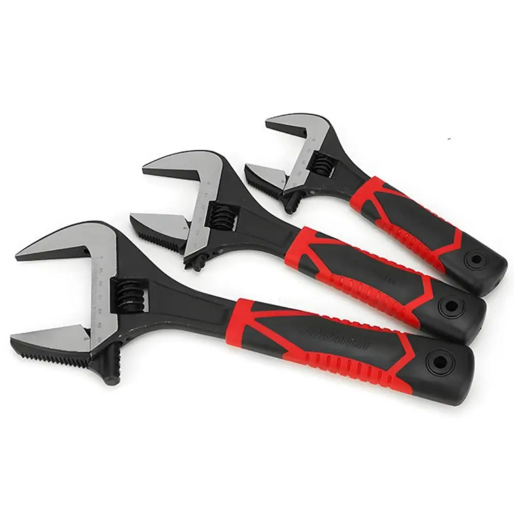 مقبض قصير الحمام وجع قوي افتتاح كبير قابل للتعديل المفك أنبوب الجوز المرحاض بالوعة سهلة الاستخدام السباكة وجع الجوز مفتاح