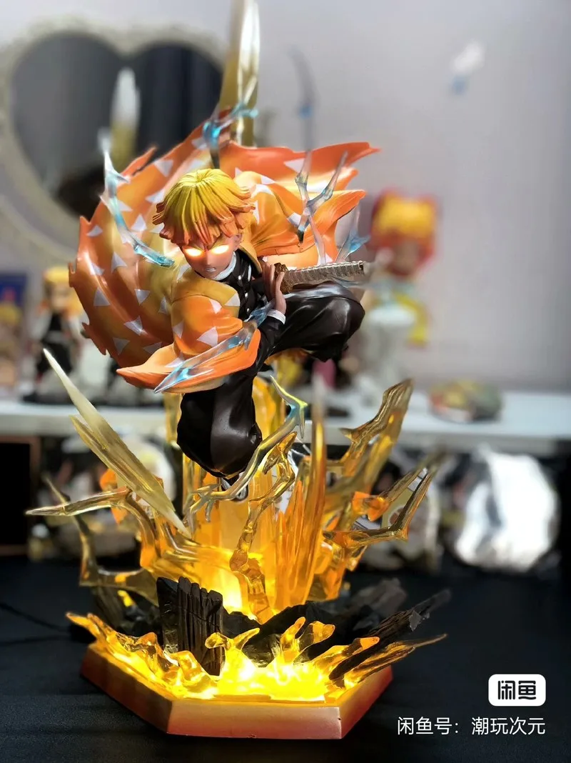 

Ghost Slayer Blade Handmade Statue Model Action Figure - Carved by Shanyi - Collectible Toy for Fans