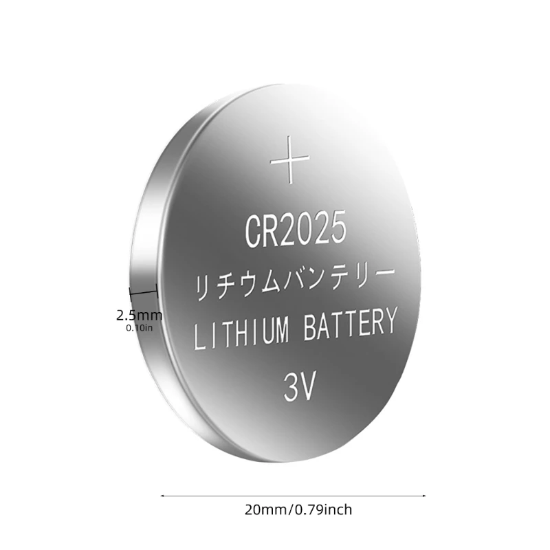 6 個 CR2025 ボタン電池 3V Slefie リモコンボタンボタン電池用