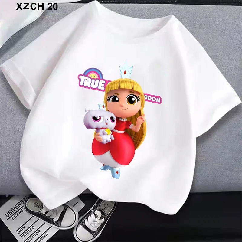 الصيف موضة أنيمي صحيح و قوس قزح المملكة تي شيرت الاطفال تي شيرت غير رسمي صبي فتاة للجنسين الملابس التي شيرت بلايز