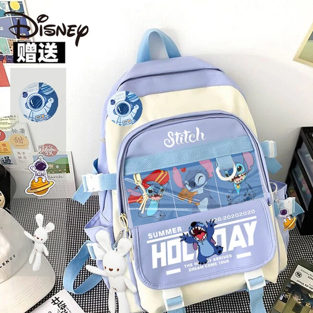 MINISO Stitch Large capacity Schoolbag Male and Female Students Interstellar Baby High School Student Backpack Cute Backpack AliExpress