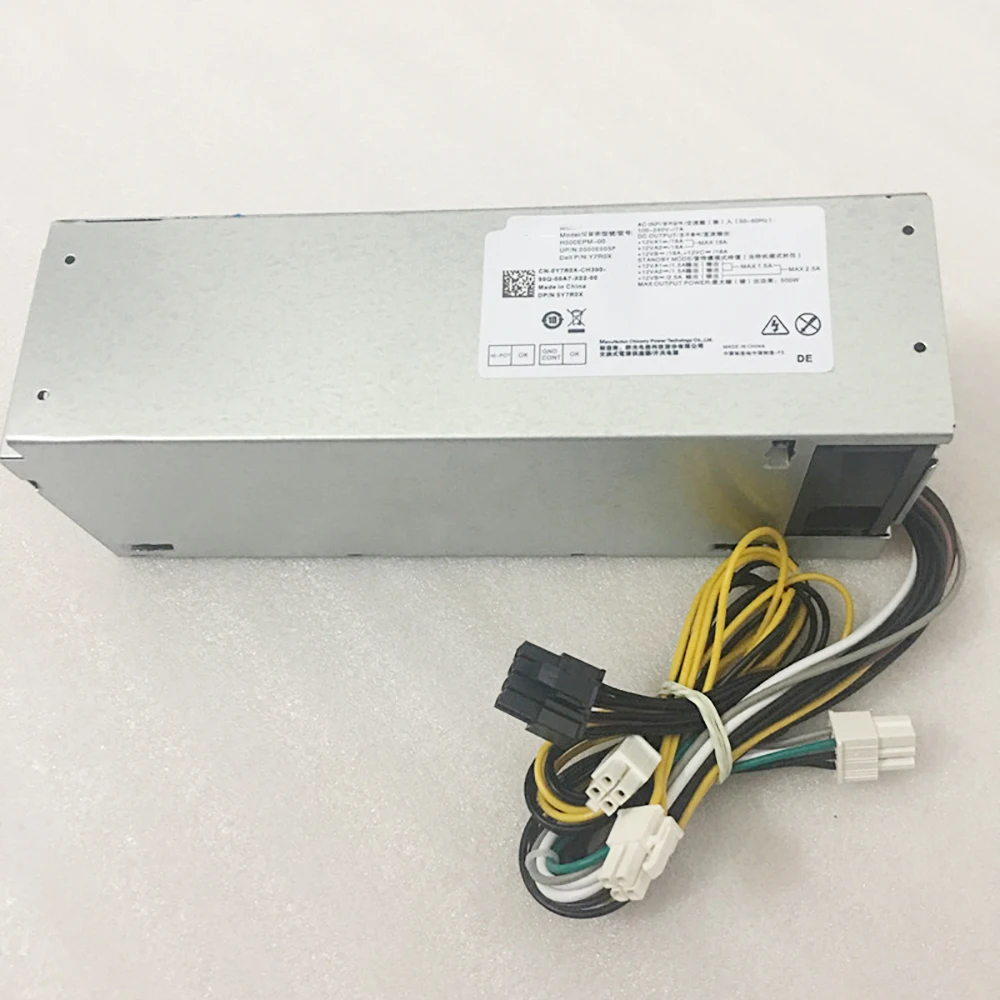 For DELL 5080 5090 3060 7080MT 500W Server Power Supply D500EPM-00 Y7R0X 5K7JB H500EPM