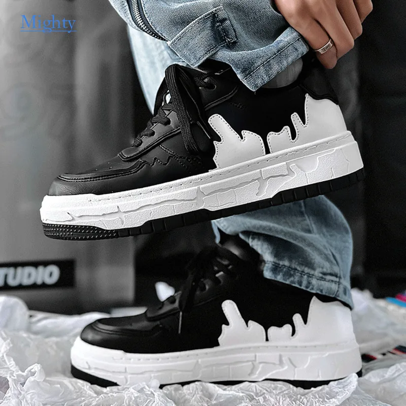 

New Niche Hong Kong Fengsen Bread Shoes Men Casual Walking Skate New National Tide Brand Daddy Skateboard Basket Male Sneakers