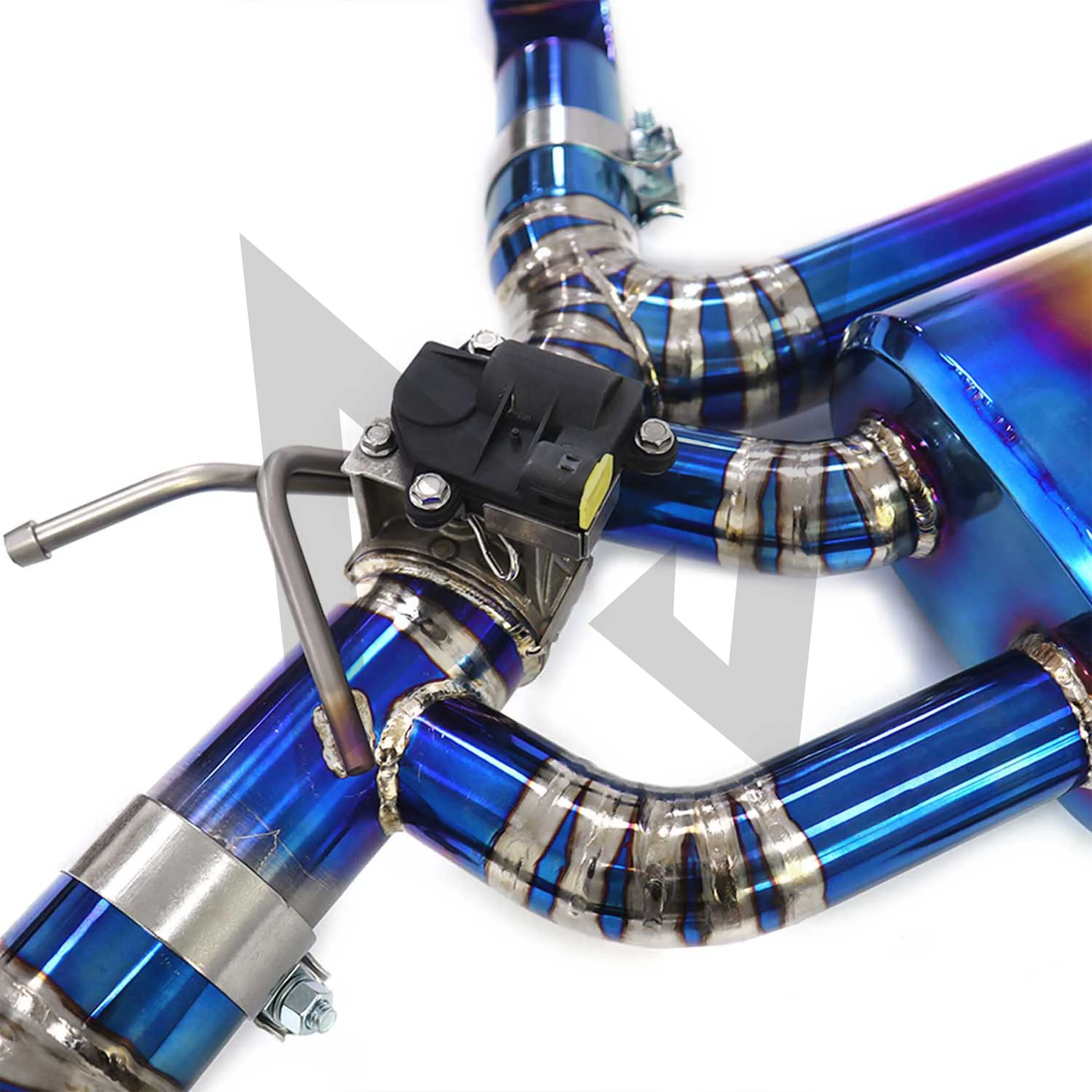 Titanium alloy bluing Catback Performance Auto Exhaust pipe for BMW F40 M135i b48 Muffler with remote control valve