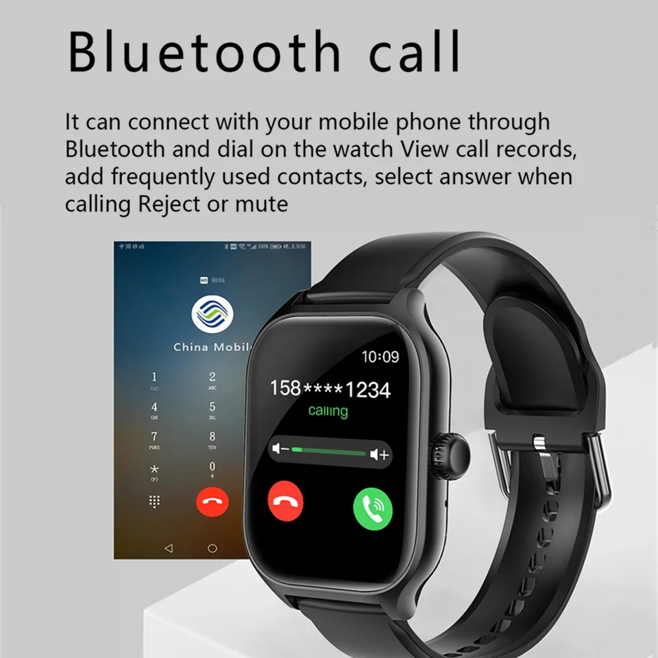 New Smart Watch For Men Women Gift Full Touch Screen Sport Fitness Watches BT Call Digital Smartwatch Wristwatch For Xiaomi 2024