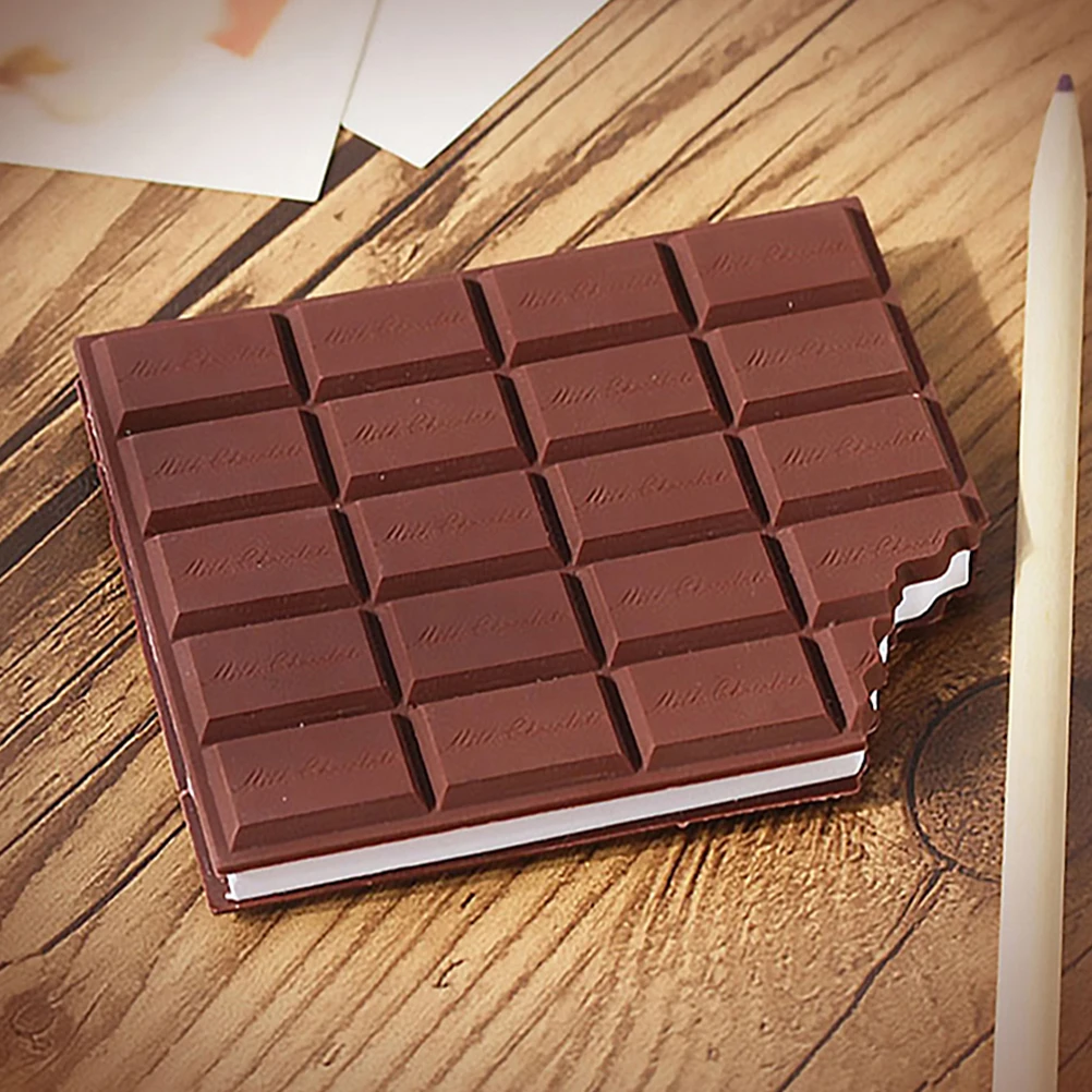 

3 Pcs Chocolate Note Pad Design Notebook Desktop Shaped Paper Writing Creative