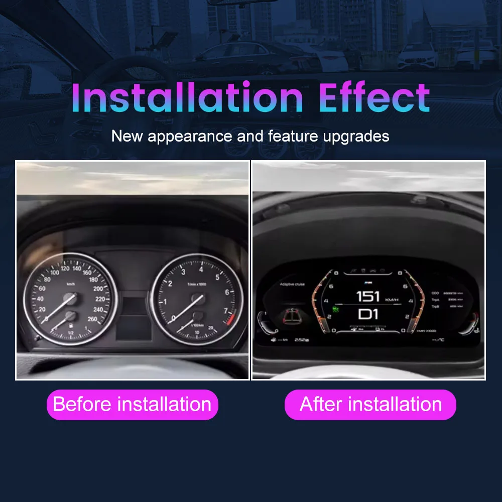 For BMW 1 2 Series X1 E84 2006-2015 NBT/EVO Car LCD Digital Dashboard Cluster Instrument Panel Speedometer Virtual Cockpit 11