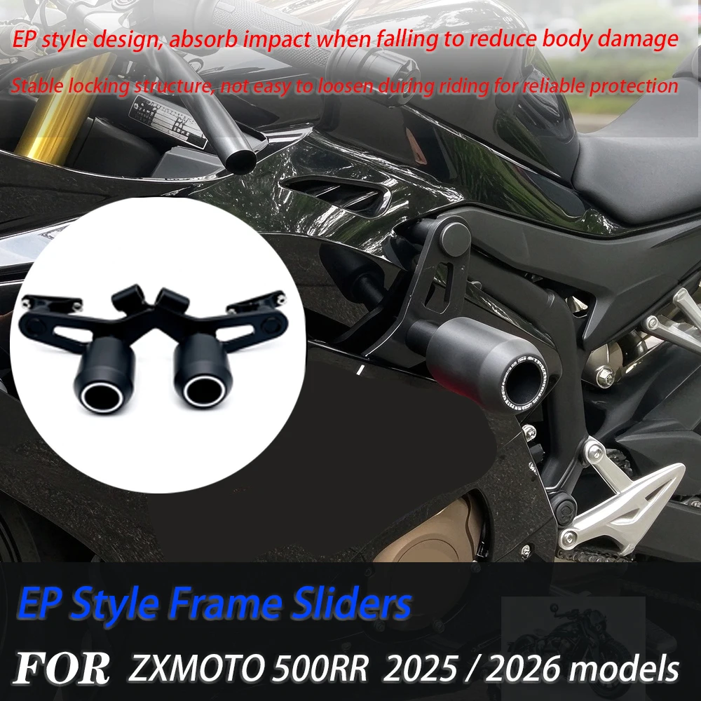 For ZXMOTO 500RR Motorcycle EP Style Frame Sliders, Protective Mod Parts for 2025 2026 Models