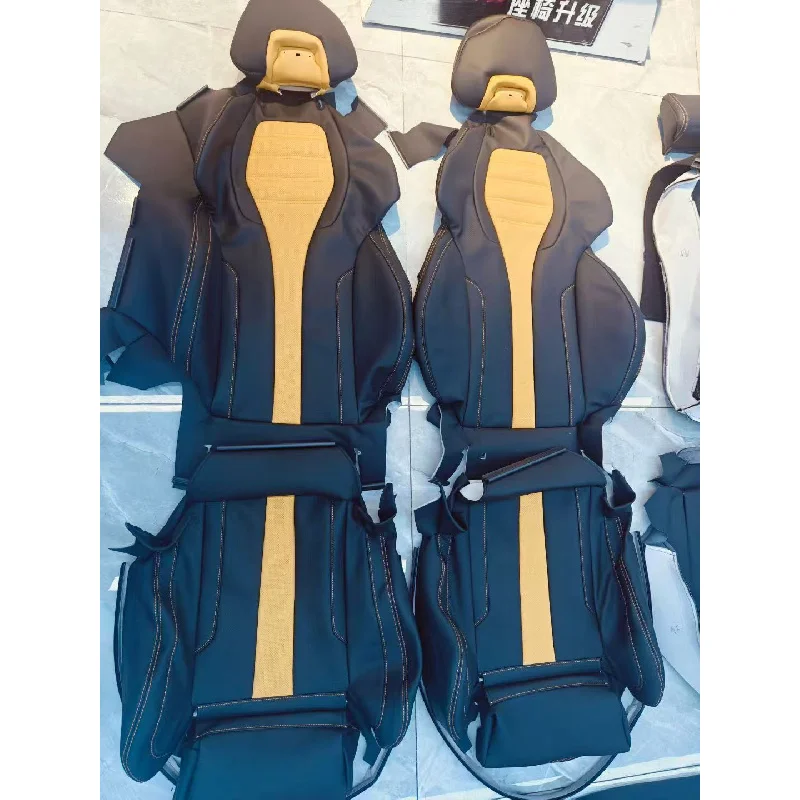 Hongsheng for 7 SeriesX5 X7 M3 X1 Interior Upgrade Kit Sports Style Seats in Leather and Cloth Protective Cushion Cover