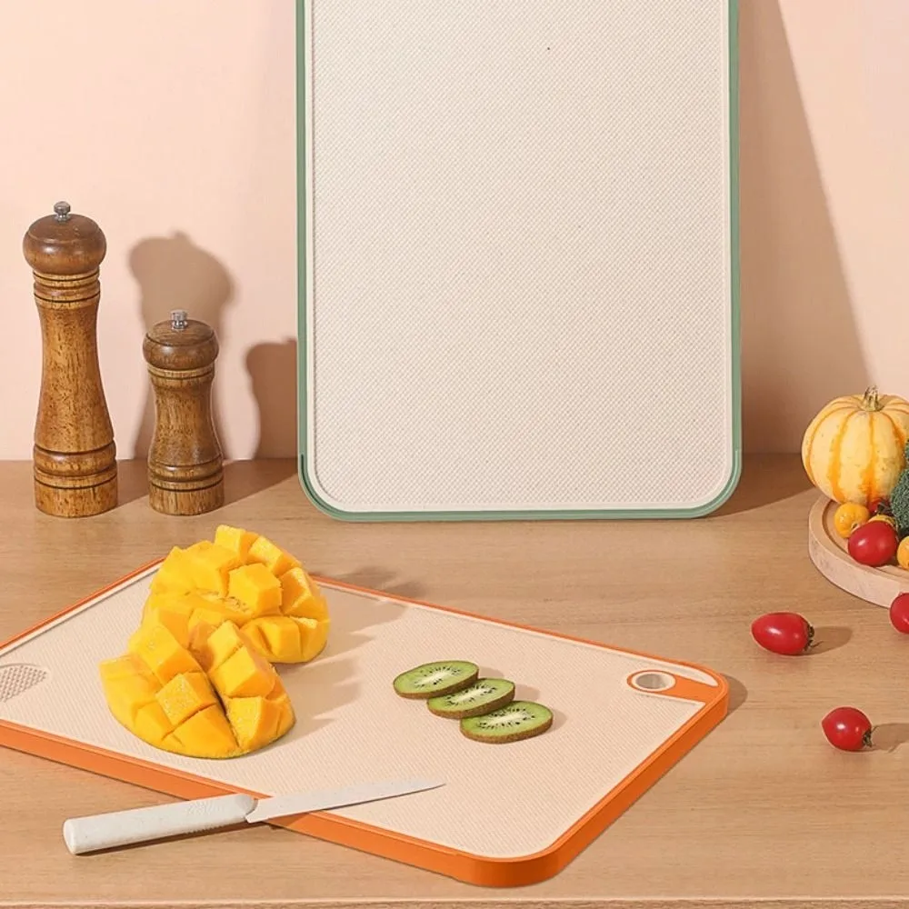 

Anti-Bacteria Wheat Straw Chopping Board Easy-grip Anti-Mildew Kitchen Cutting Board Healthier Convenient Hanging