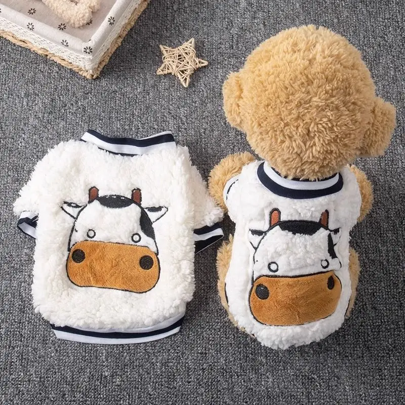 Autumn and Winter Plush Sweaters Compared To Bear Cat Pet Clothing