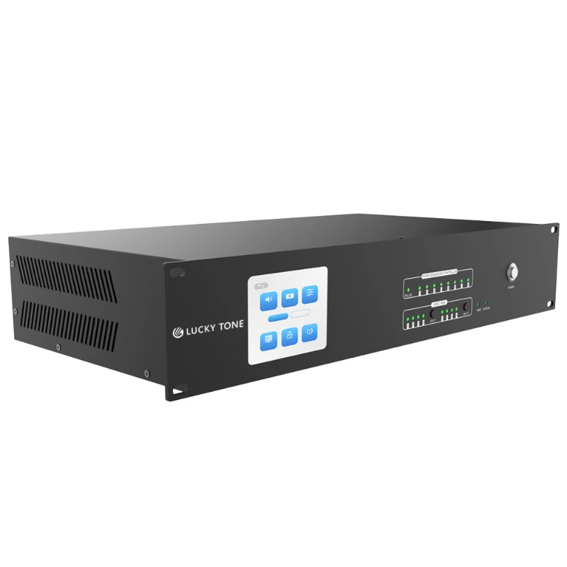 FOR 8 In 8 Out DSP Audio Visual Processor With RS 232 Camera Control HD-MI Power Sequencer