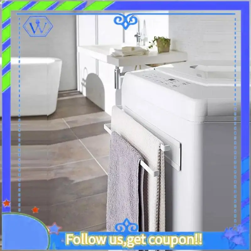 

Easy To Use Towel Rails Towel Rack Kitchen Refrigerator Magnet Towel Bar Storage Punch-Free Towel Rail Side Wall Hanger