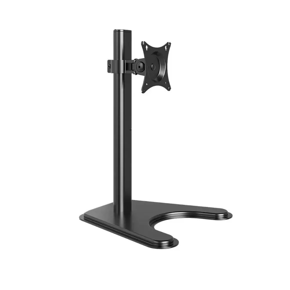 Stable Black Monitor Arm Holder Steel Rotable LED Display Mount Large Base Metal Bracket Plasma TV Base Monitor Screen