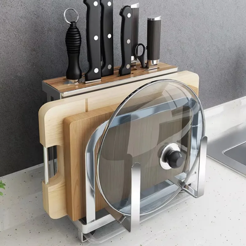 304 Stainless Steel Double Tier Folding Floor Type Kitchen Storage Rack for Tableware and Dinnerware