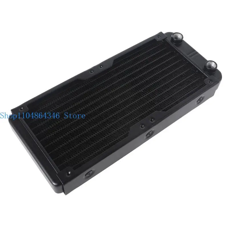 652F DIY Liquid Cooling System High-Density Fins 10-Row Tubes Aluminum Radiator for Computer Water Cooling System 240mm/9.45