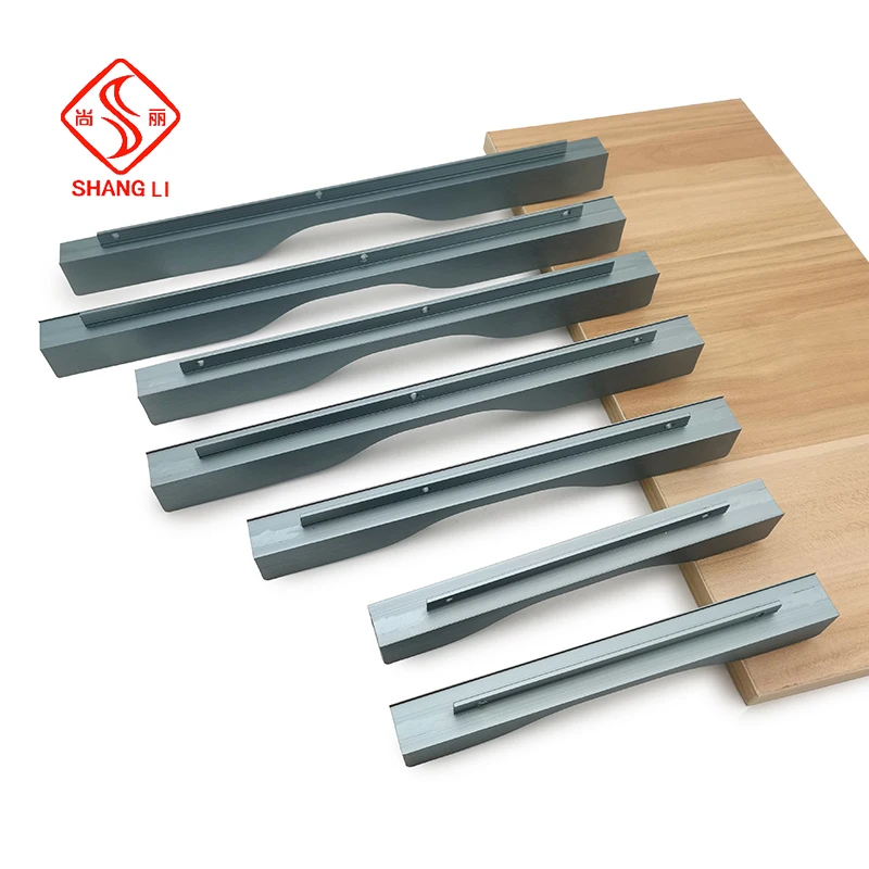 Maniglia per bordo armadio e manico lungo Prezzo di fabbrica Alluminio Metallo spazzolato Lega di alluminio Gratis Moderno Contemporaneo Foshan 100 pezzi