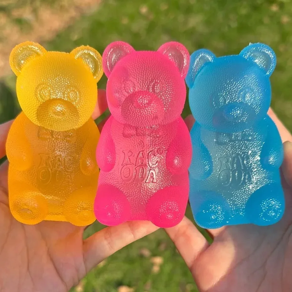 Weicher Bär Squishy Sensorischer Fidget-Würfel zur Stresslinderung und Angstbewältigung, Sensorisches Werkzeug für Konzentration, ADHS & Beruhigendes Gadget für den Schreibtisch