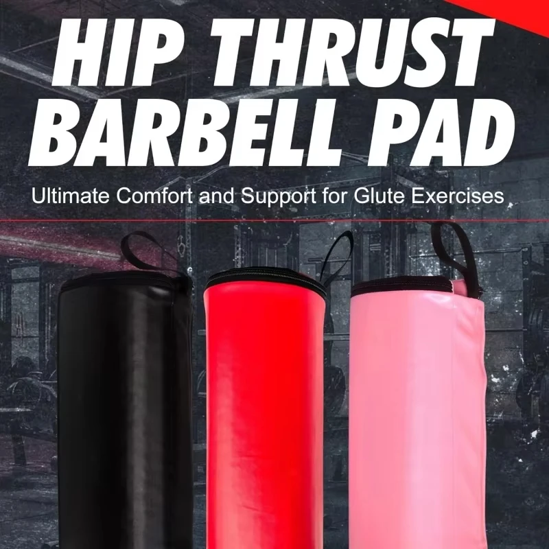 Extra Thick Hip Thrust Pad - PU Barbell Cushion for Glute Bridges, Squats & Home Gym