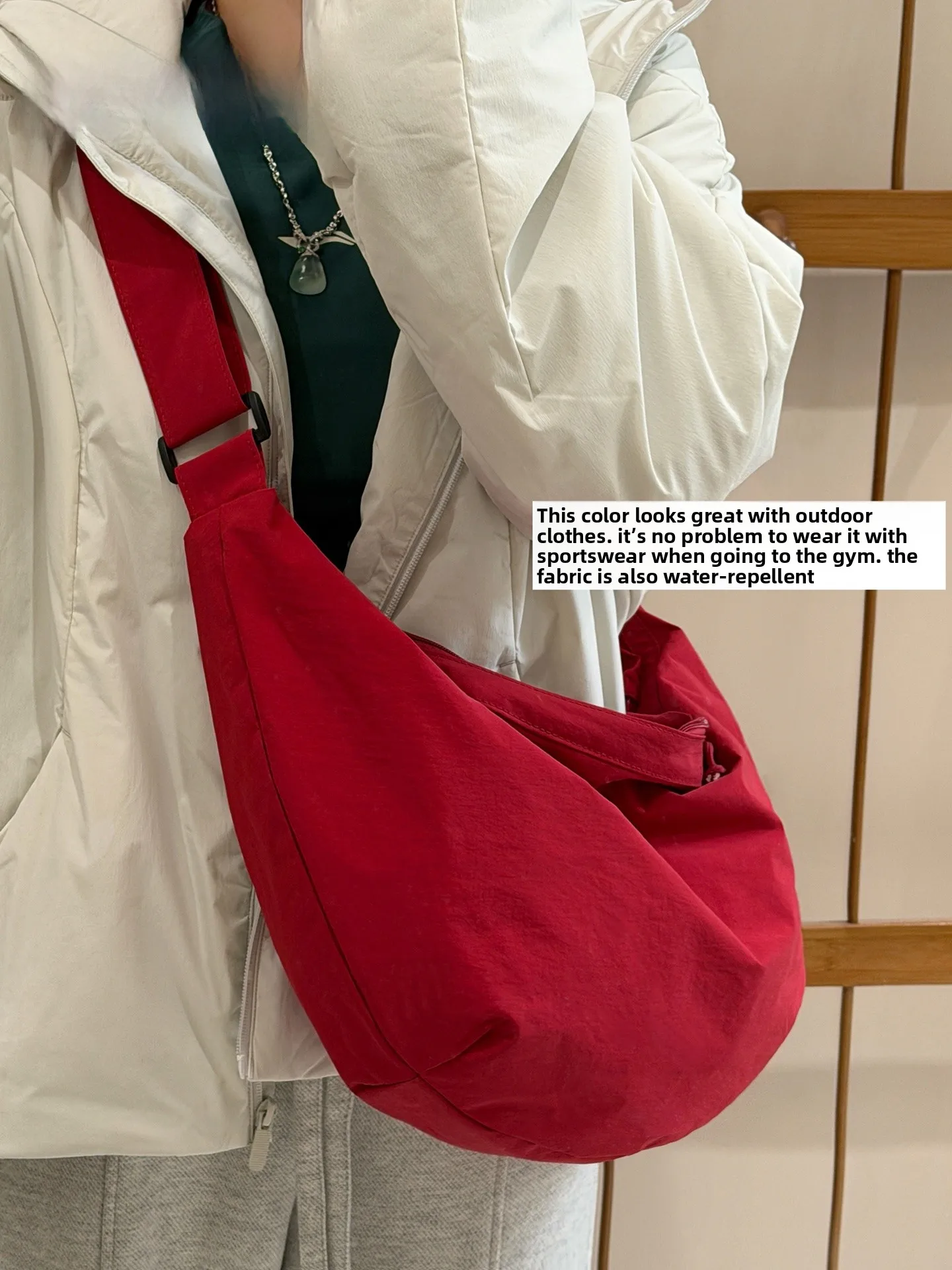 

Korean Sle Large Capaci Dumpling ape oulder Bag Casual Travel Commuting Crossbody Bag for Women Men Trendy Handbag