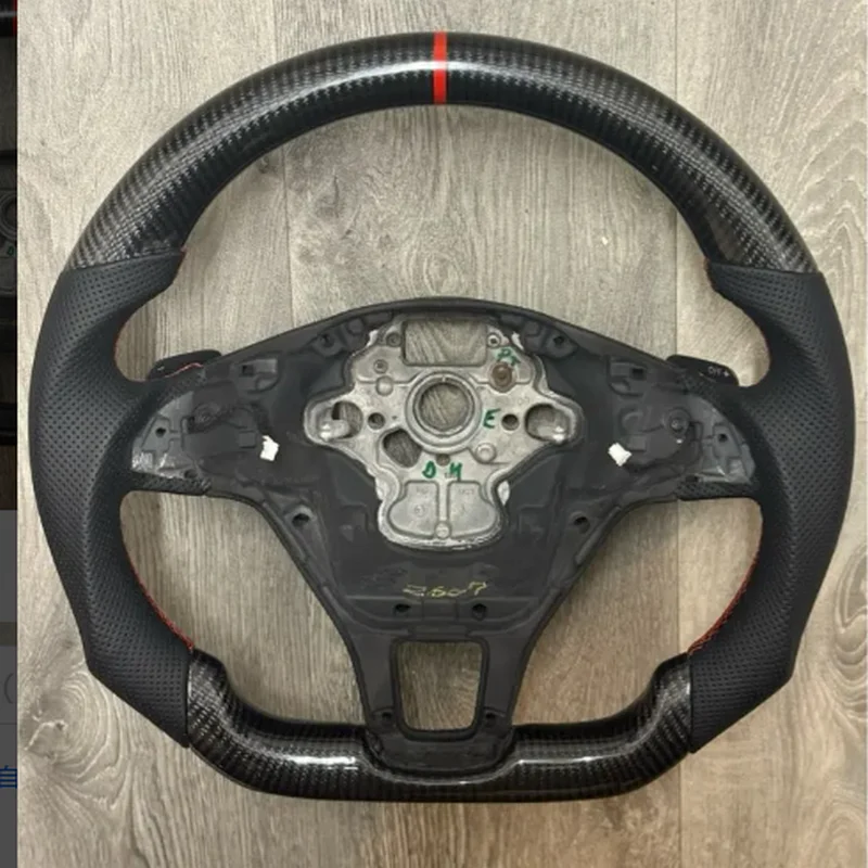 

Carbon Fiber Car Steering Wheel For VW Volkswagen Golf 7 MK7 MK7.5 With Paddle Shifter Holes