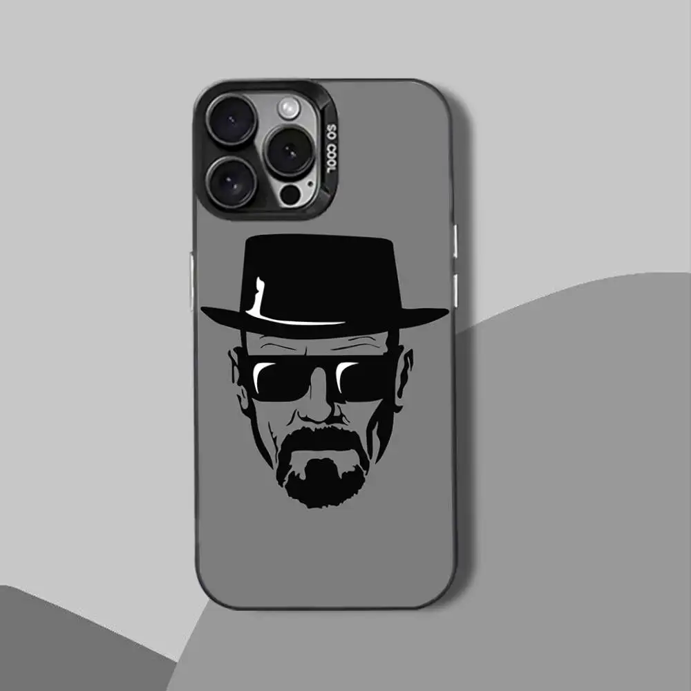 Etui na telefon H-HeisenbergS Bad BreakingS do iPhone'a 12, 16, 11, 14, 13, 17, 15, E, Max, Plus, Air, Pro, Mini, czarne, odporne na wstrząsy.