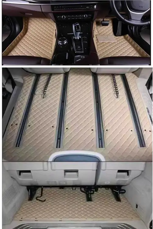 

Custom special car floor mats for Right hand drive Mercedes Benz V Class W447 2025-2014 7 8 seats ,Full set durable carpets Rugs