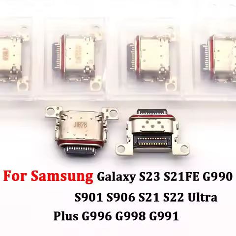5-100Pcs USB Charging Charger Connector For Samsung Galaxy S23 S21FE G990 S901 S906 S21 S22 Ultra Plus G996 G998 G991