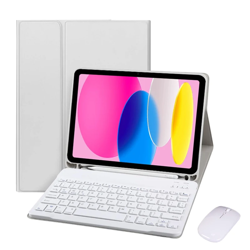 

Чехол-клавиатура для iPad 11th A16, 11 дюймов, 2025 г., съемный чехол-клавиатура Folio для 10-го поколения, 10,9 дюймов, 2022 Funda