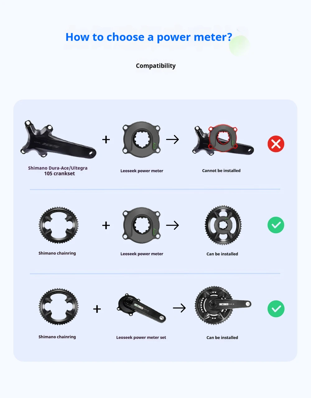 Leoseek MTB Spindel-Leistungsmesser | 3/8-Zoll-Achse mit ANT+ Bluetooth 4.0-Konnektivität, kompatibel mit Shimano SRAM Easton Kurbelgarnituren – Detail 7