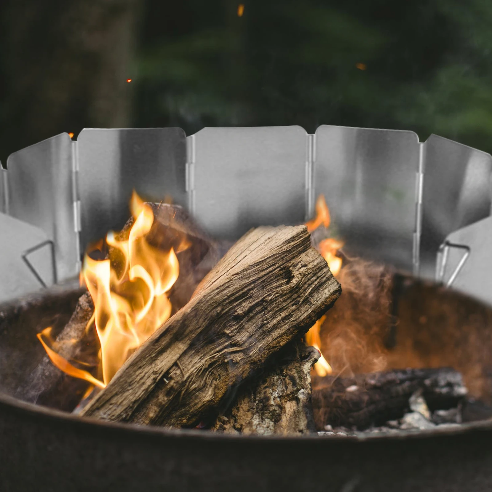 

Windshield Camping Stove Gas Outdoor Heater Windscreen Multi Portable Burner Tall