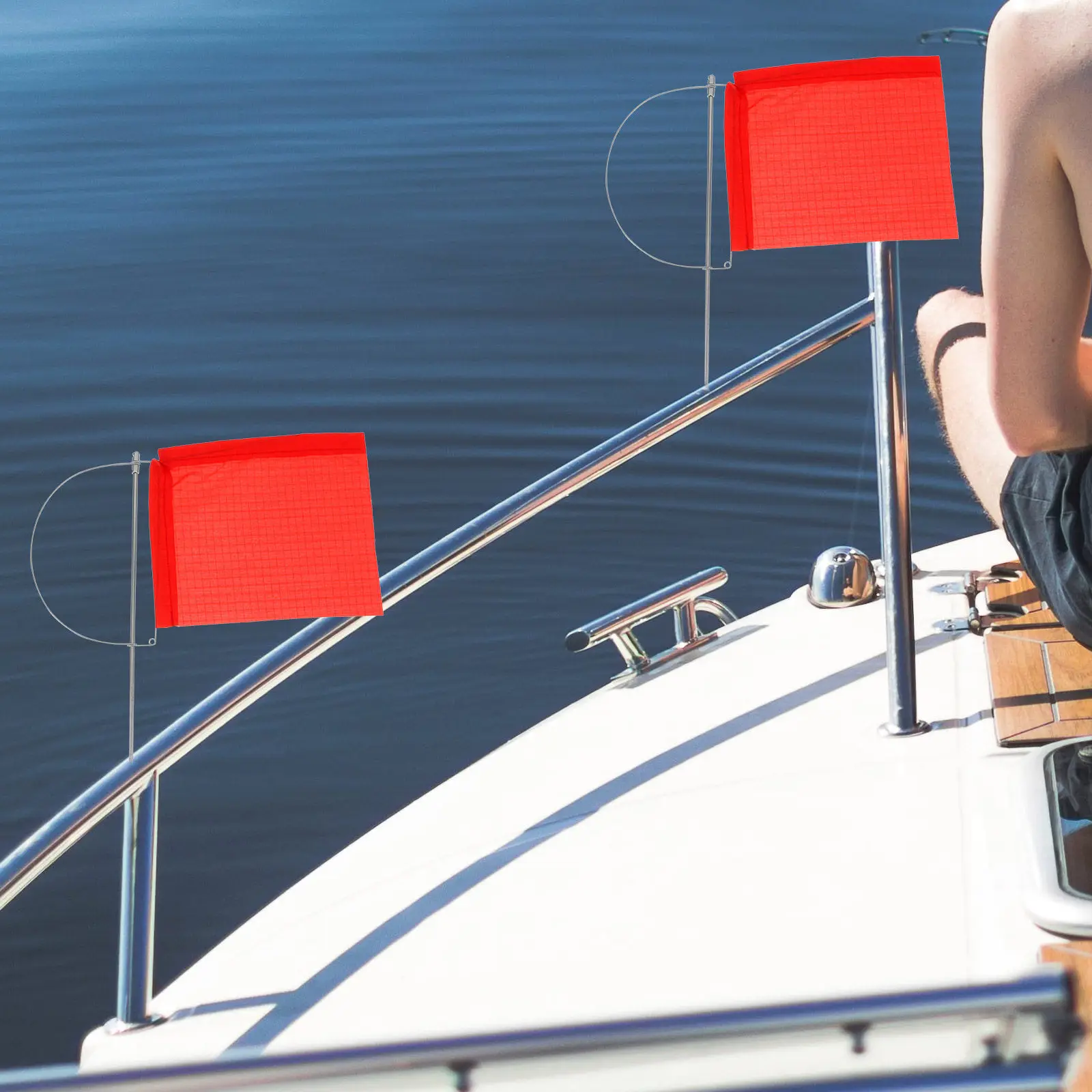 Marine Wind Direction Flag Stainless Steel Heavy Duty Yacht Boat Wind Indicator Outdoor Hanging Decor