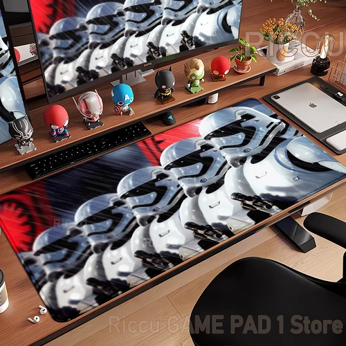 Imagen 2 del producto Alfombrilla de ratón para interior de escritorio de Gamer, 40x90cm, accesorios para PC, accesorios impresos para juegos, alfombrillas para ratón S-Star Wars, alfombrilla de escritorio extendida de goma