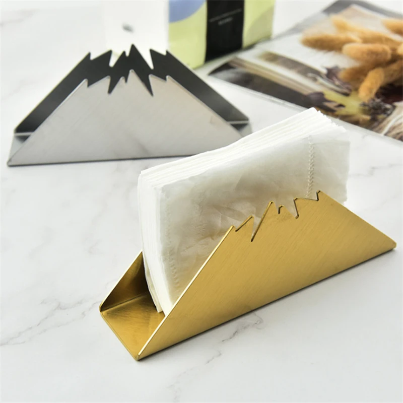 Table Napkin Holder Minimalist Towel Rack Stainless Steel Nordic Modern Home Decor Dinner Tissue Gold Bracket Party Wedding