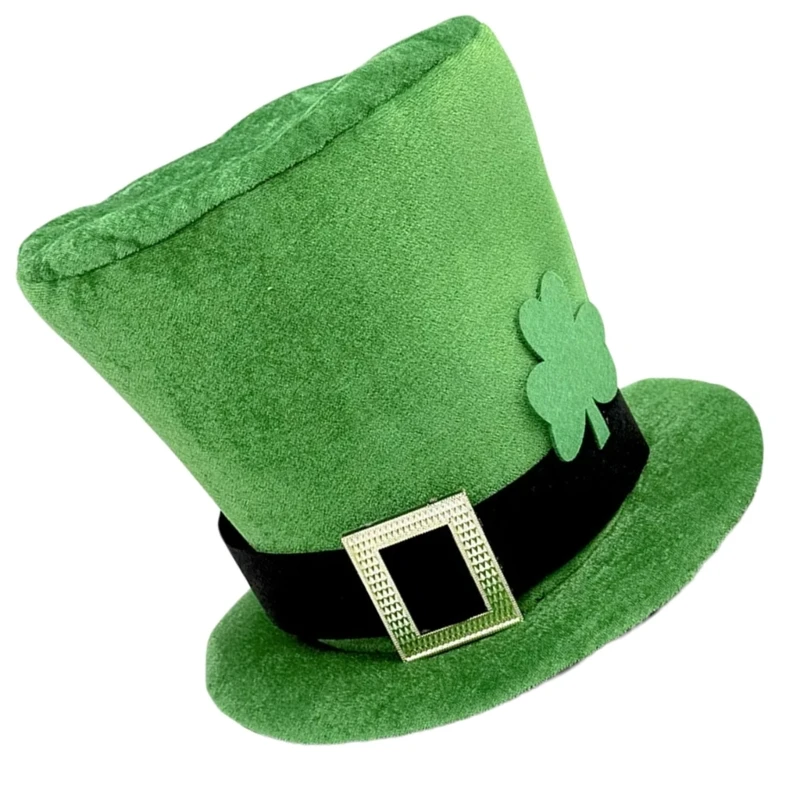 Vintage Top Hat Costume Elegant Homburg Hat for Men Women Irish Holiday Wear Drop Shipping