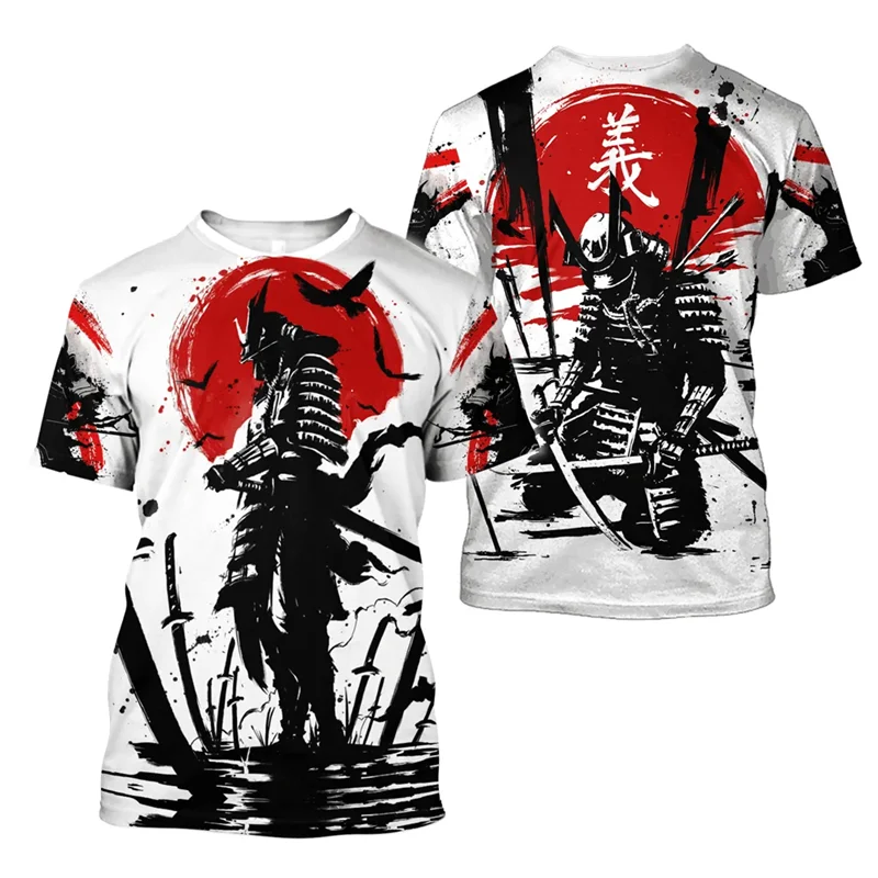 Japanische Bushido 3d Grafik T-Shirts für Männer Kleidung lässig Kurzarm T-Shirt Haikyuu Mode Top Man Print T-Shirt hohe Qualität